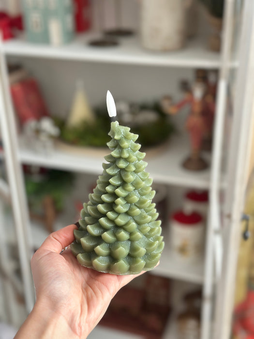 Candela albero a led stile Grinch