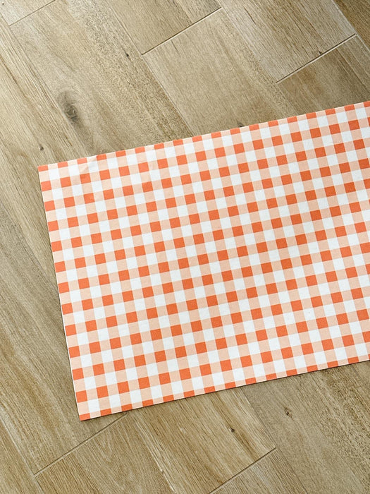 Vicky Orange Vinyl Rug