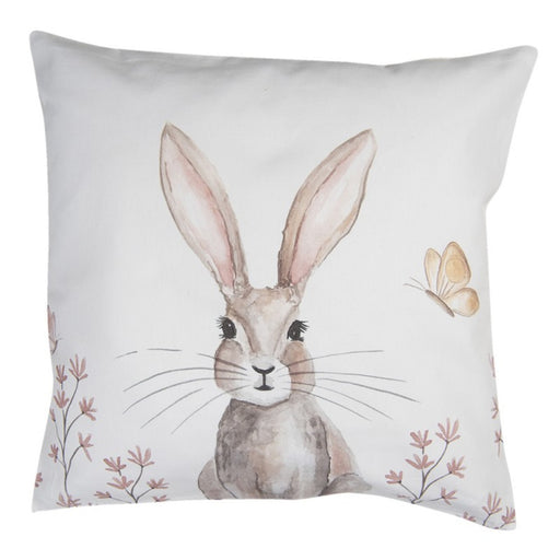 Federa cuscino in cotone con motivo coniglio -Rustic bunny - Arredo Casa da Sogno