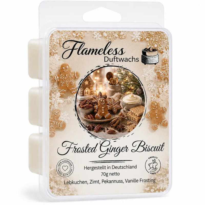 Cera Profumata di Soia Frosted Ginger Biscuit 70 g – Flameless
