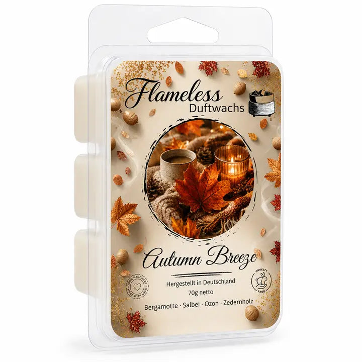 Cera profumata di soia Brezza d’Autunno 70 g – FLAMELESS
