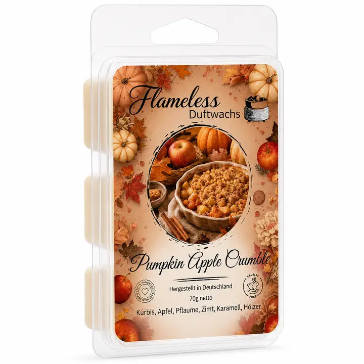 Cera profumata di soia Crumble di Zucca e Mela 70 g – FLAMELESS