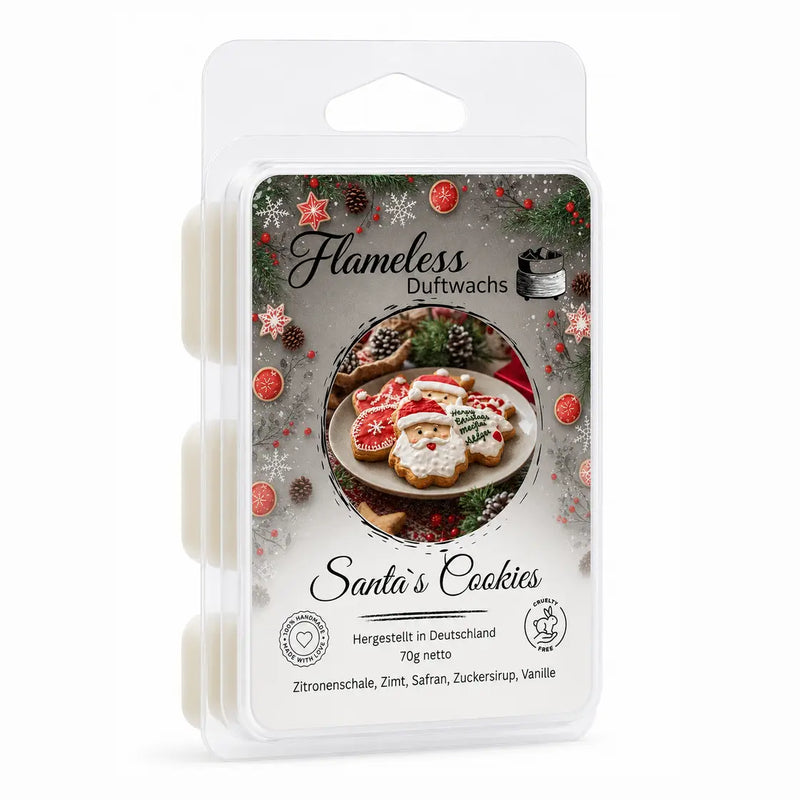 Cera Profumata di Soia Santa's Cookies Flameless 70 g