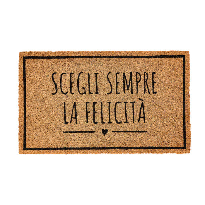 Zerbino in Cocco Nuvole di Stoffa "Scegli Sempre la Felicità" Nuvole di Stoffa