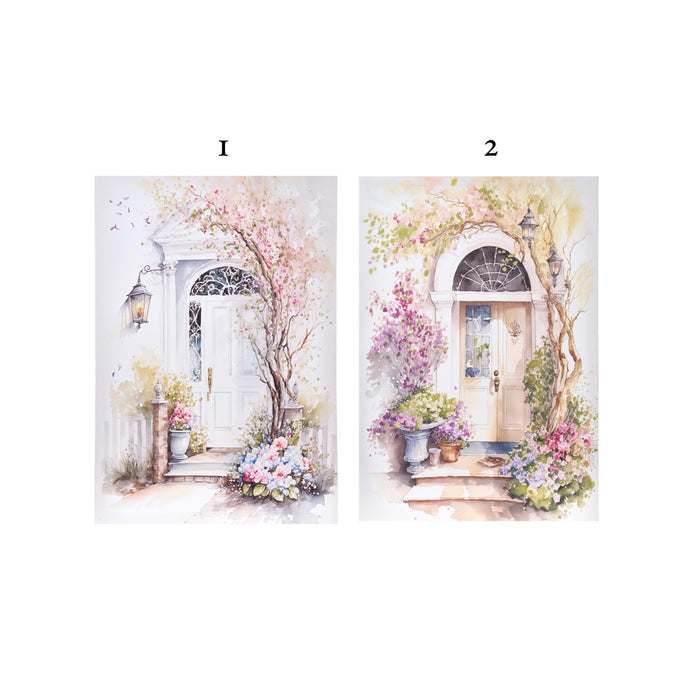 Print Frame Door La Vie En Rose 35x50x2 cm Fabric Clouds