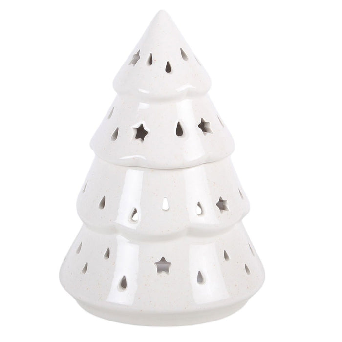 Bruciatore per oli e cere - Albero di Natale bianco
