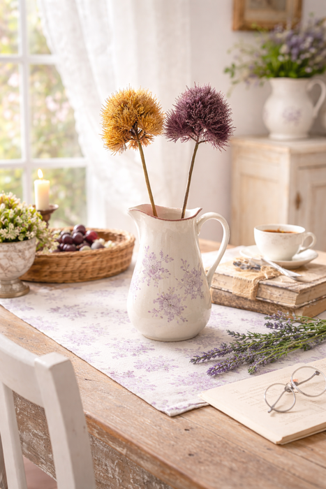 Decoro Floreale Blanc Mariclò