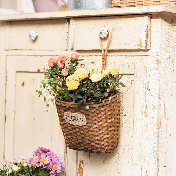 Fioriera in salice d'appendere