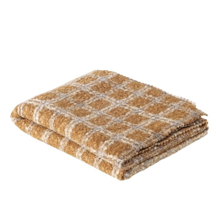 Coperta a quadri marrone -Boltze