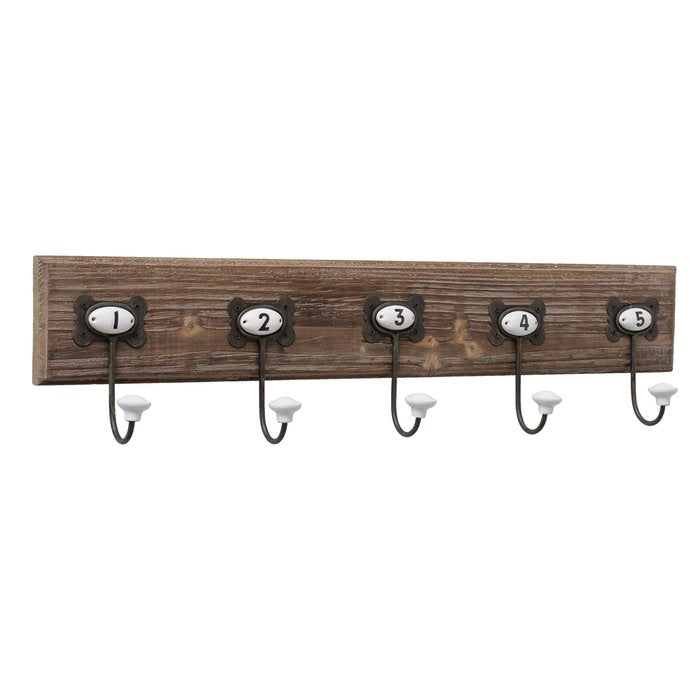 Appendiabiti in legno con numeri Boltze - Arredo Casa da Sogno