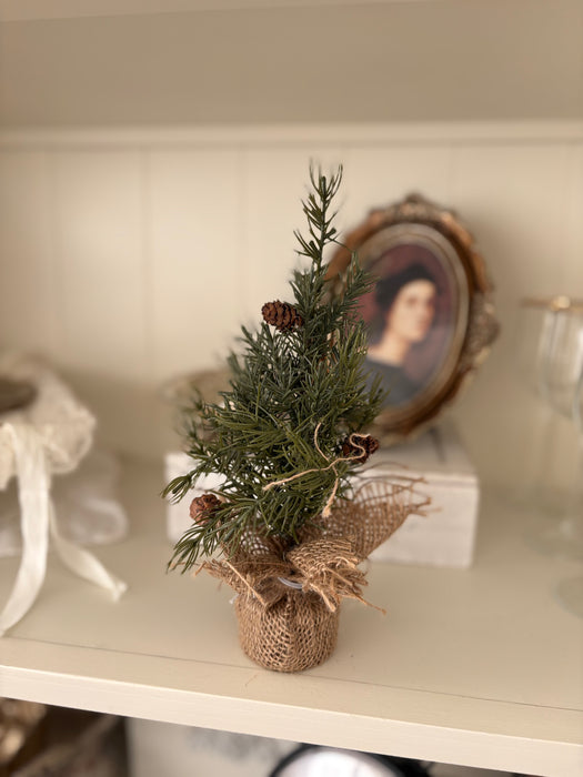 Albero di pino con pigne H 25 cm -Chic Antique