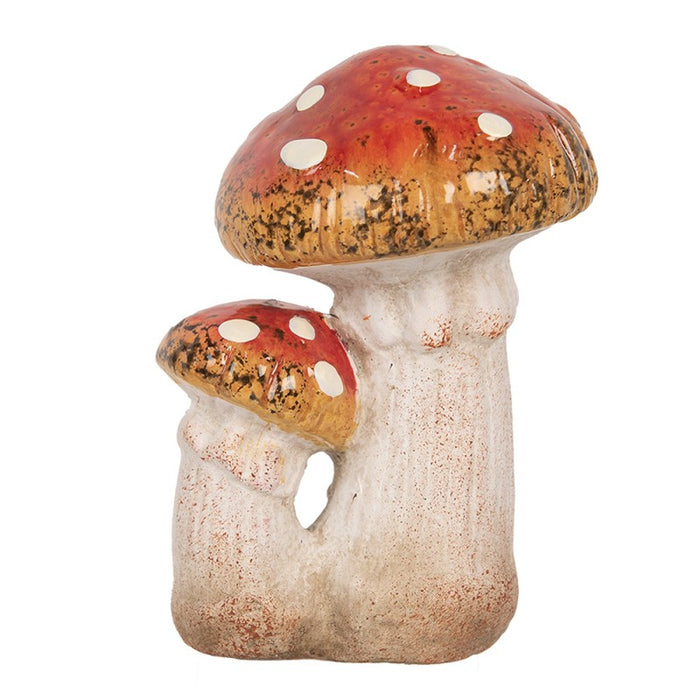 Champignon décoratif en céramique 8x8x12cm -Clayre &amp; eef