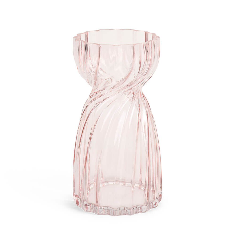 Vaso in Vetro Lucido Fiorirà 13x13x25 cm  Nuvole di Stoffa