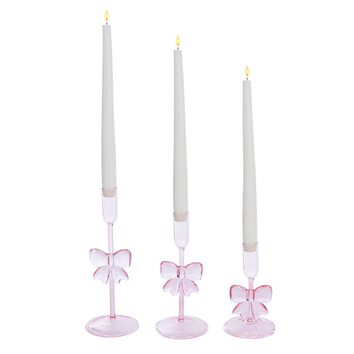 Set 3 Portacandele in Vetro a Forma di Fiocco Goodwill