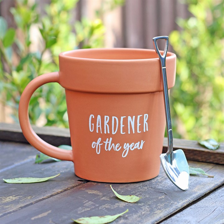 Gardener of the Year Shovel-Shaped Cup and Spoon