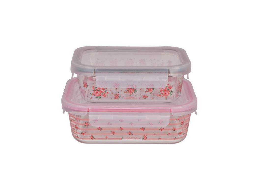 Set Contenitori in vetro Bella Isabelle Rose