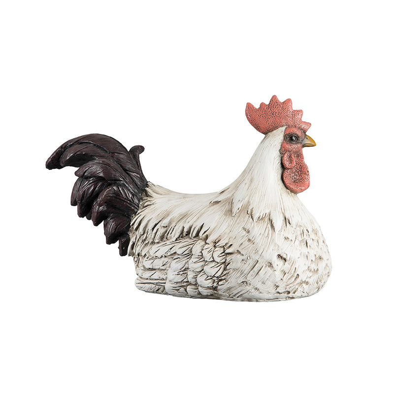 Gallo Decorativo in Resina 37x20x24 cm