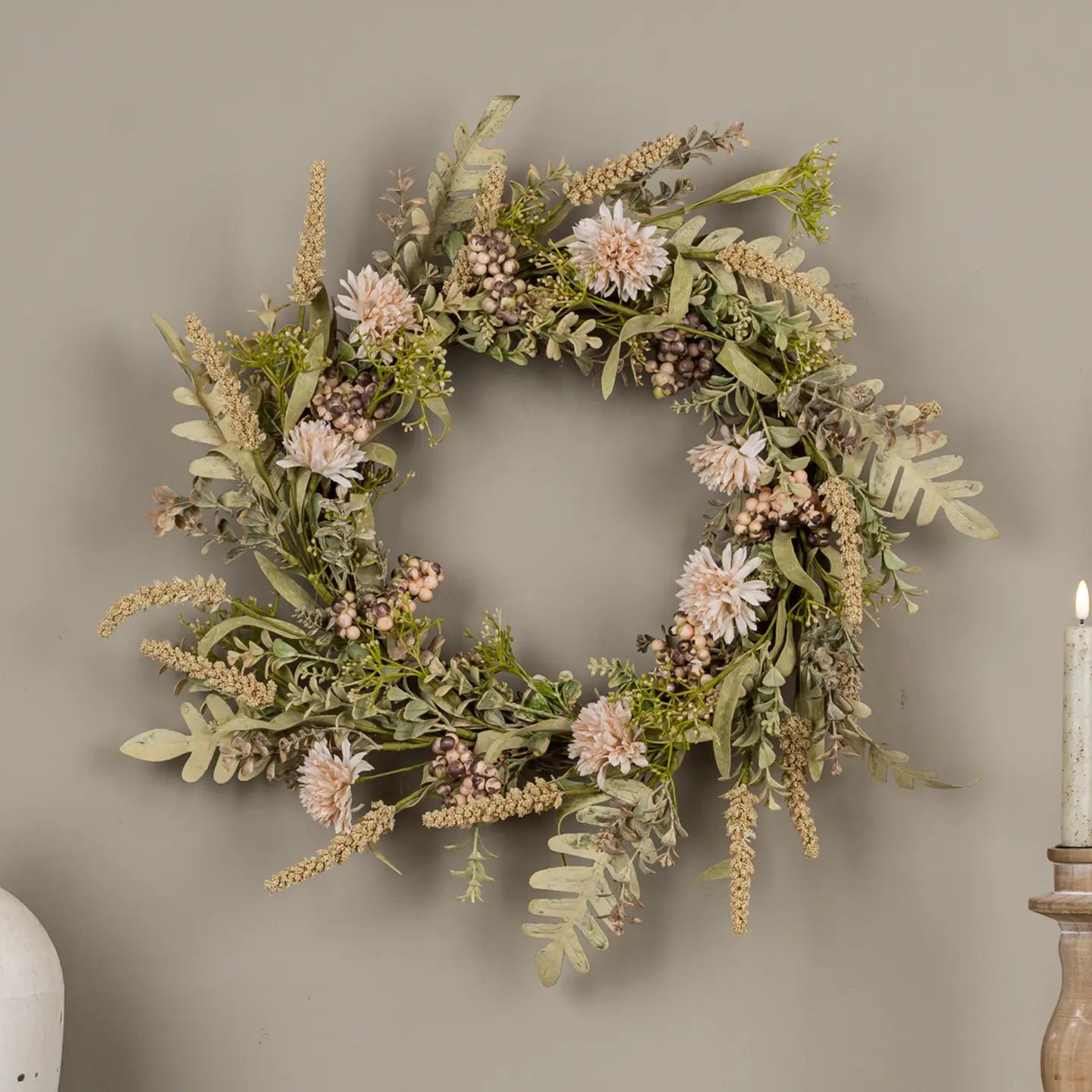 Corona Decorativa Floreale 55x11x55,9 cm –