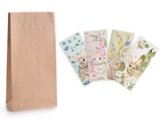 Sacchetto in carta kraft con etichetta pasquale set di 4 - Arredo Casa da Sogno