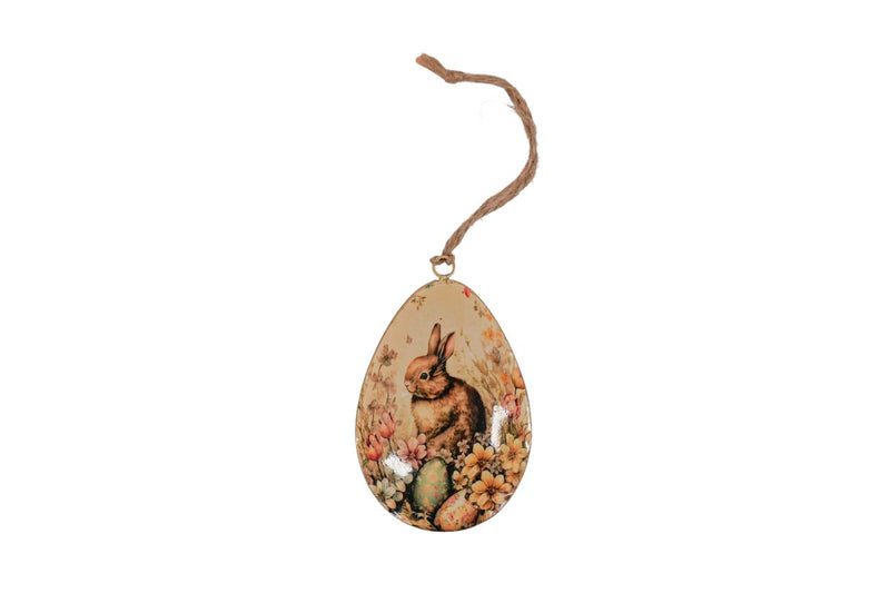 Uovo di metallo Vintage Pasqua 10 cm Isabelle Rose