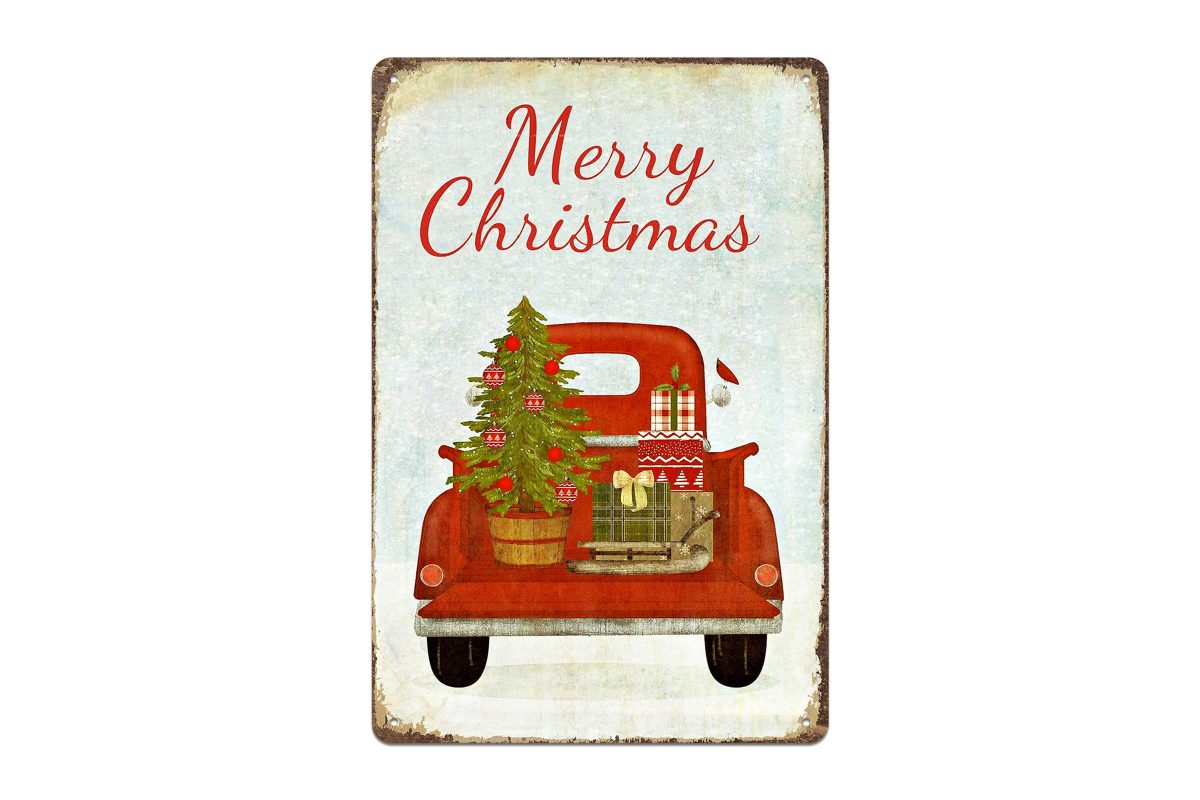 Targa in metallo Buon Natale 20×30 cm Isabelle Rose