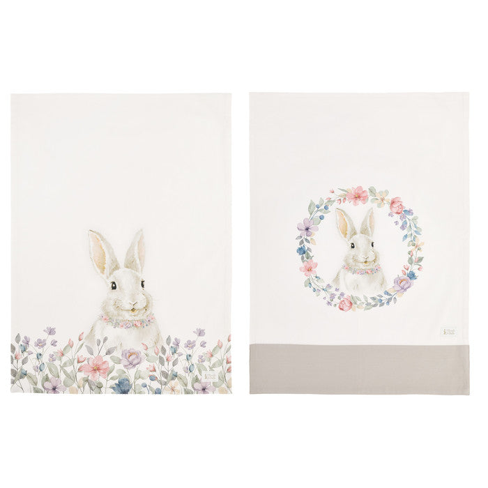 Strofinaccio in cotone con motivo pasquale 50 x 70 cm -Bunny - Arredo Casa da Sogno