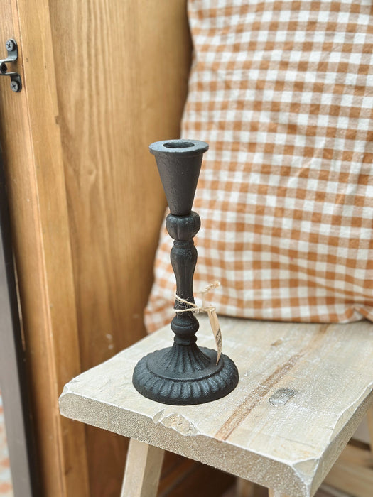 Portacandele in ferro nero Stromshaga