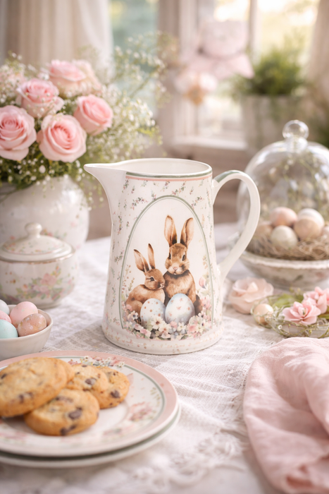Brocca Decorativa – Collezione Rabbit Pepen – Nuvole di Stoffa