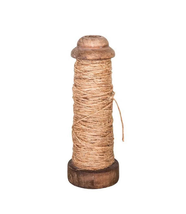 Vintage Wooden Spool of Twine Antic Line