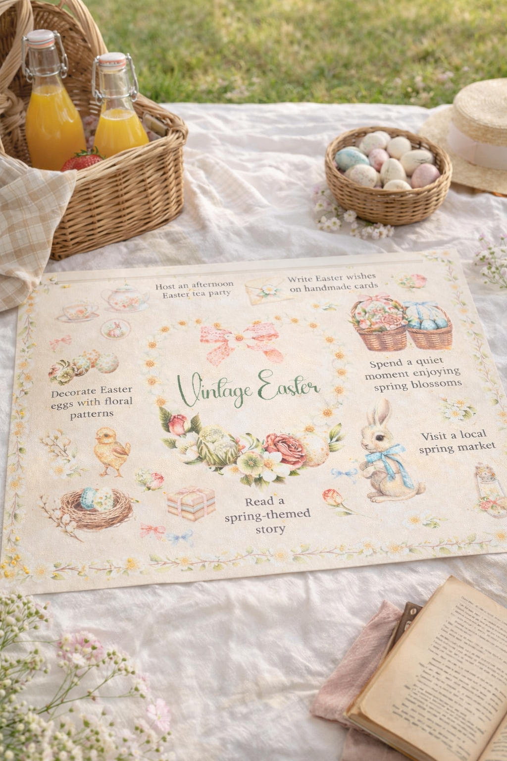 Tovaglietta ‘’Vintage Easter” 45x33 cm