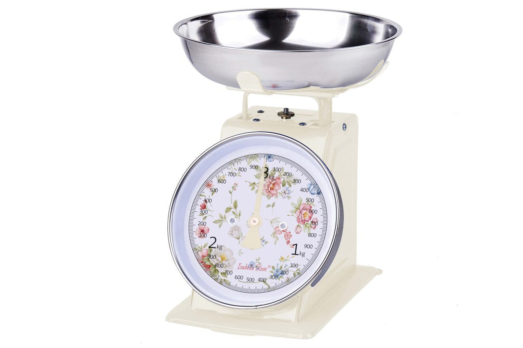 English Garden 3kg Isabelle Rose Retro Kitchen Scale