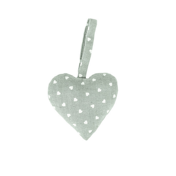Cuore Decorativo in Tessuto Nuvole di Stoffa 10x10 cm