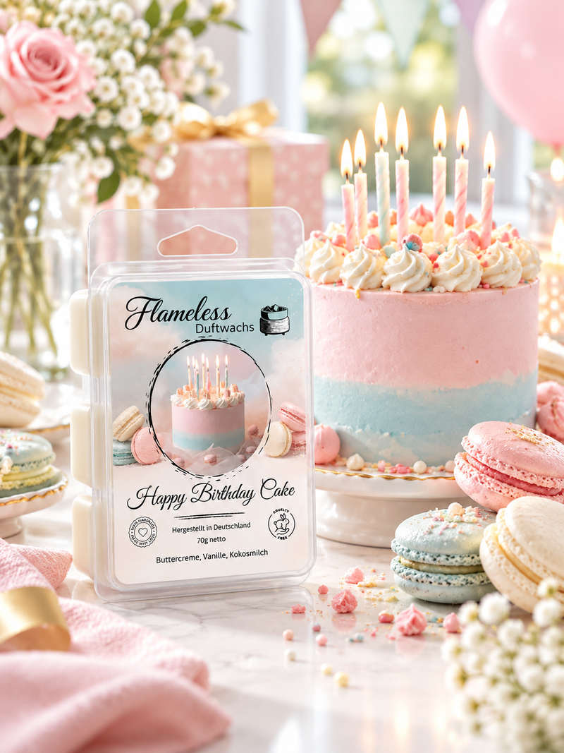 Cera Profumata Happy Birthday Cake 70 g – Flameless