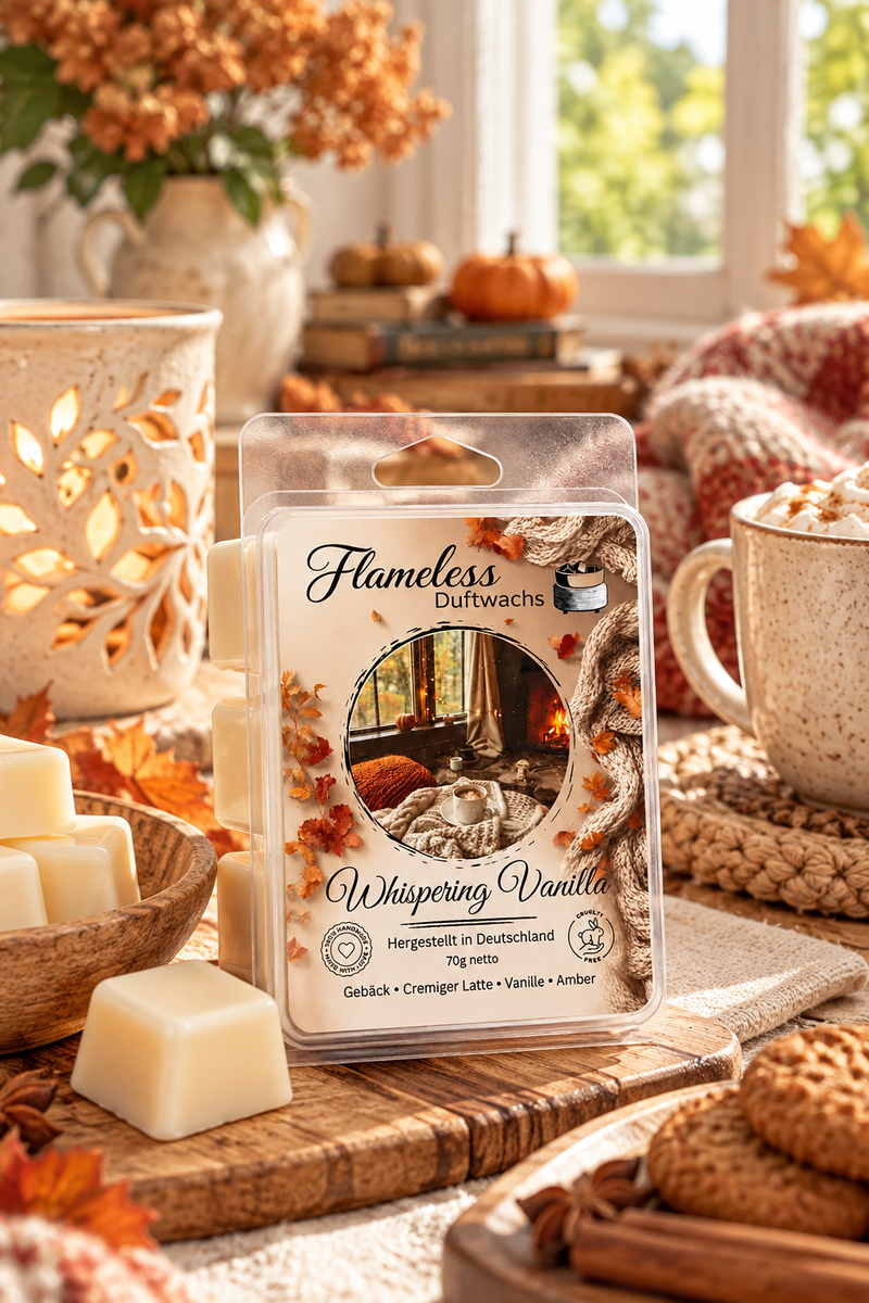 Cera Profumata Whispering Vanilla 70 g – Flameless