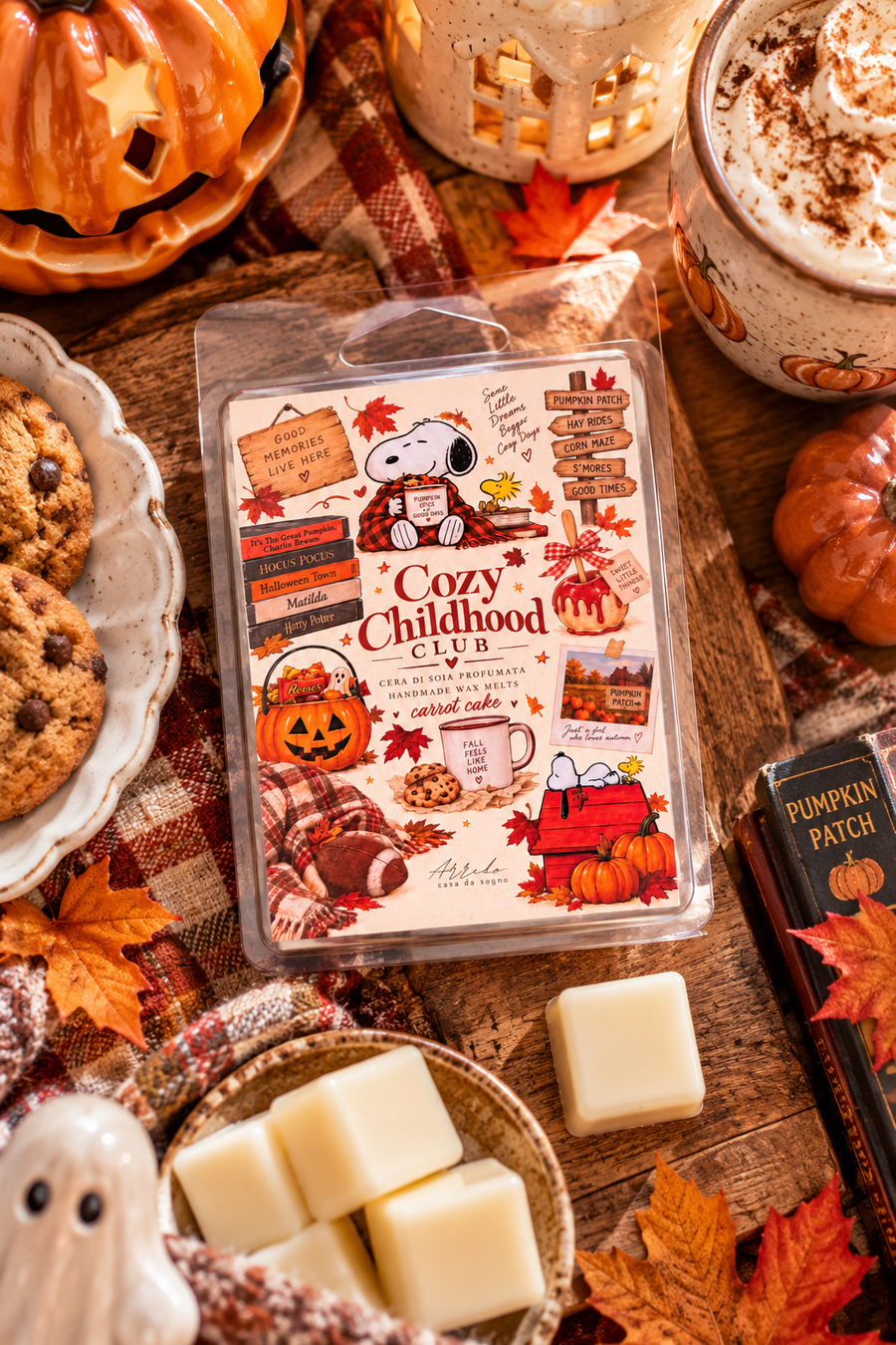 Cera Profumata Cozy Childhood Club Carrot Cake 75 g – Edizione Limitata Arredo Casa da Sogno