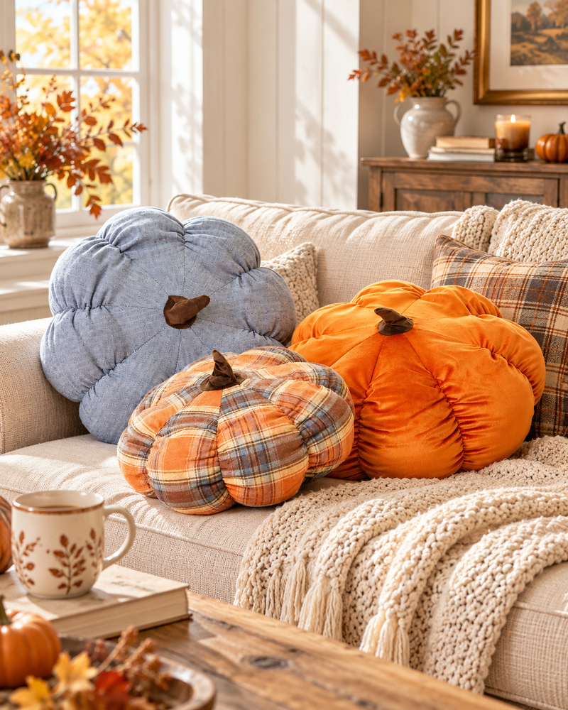Cuscino Zucca Decorativo 40 cm