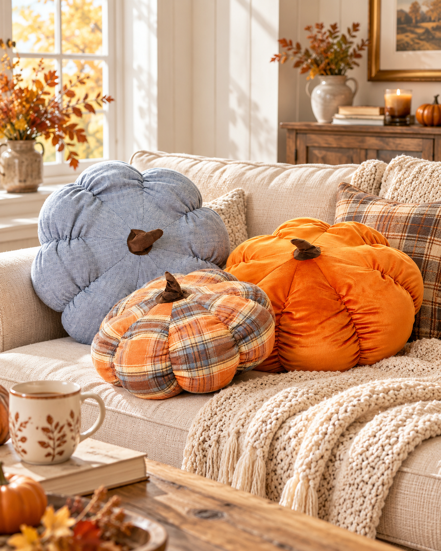 Cuscino Zucca Decorativo 40 cm