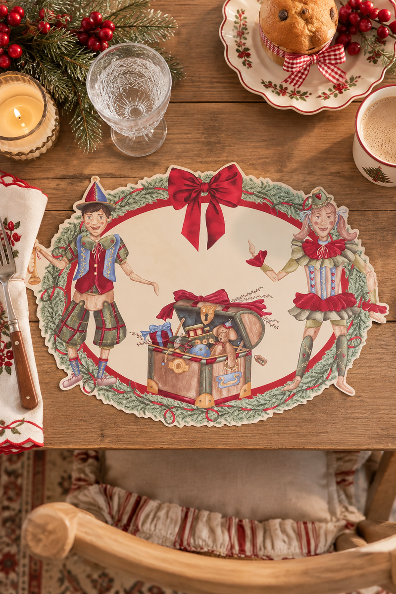 Tovaglietta natalizia in vinile Vintage Toys 50,3 x 37,6 cm