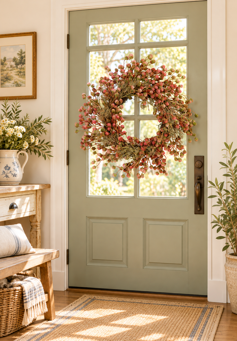 Ghirlanda Floreale Vintage Blanc Mariclò Ø 66 cm