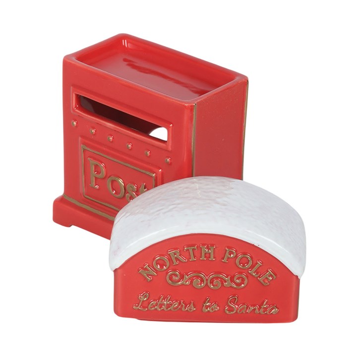 Bruciatore per oli e cere Natalizio Cassetta delle Lettere H 16 cm