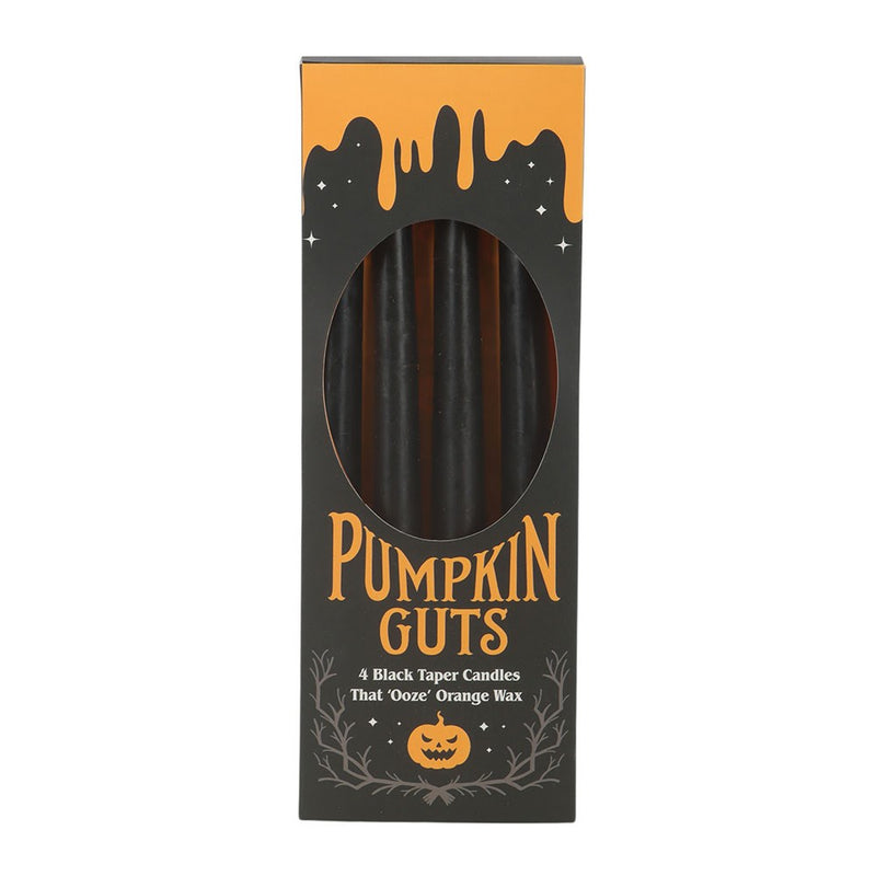 Set 4 Candele Coniche Halloween Effetto Cera Colante