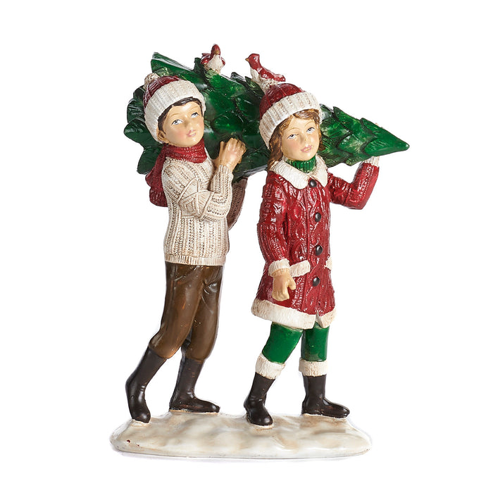 Statua bambini con l'albero -Goodwill