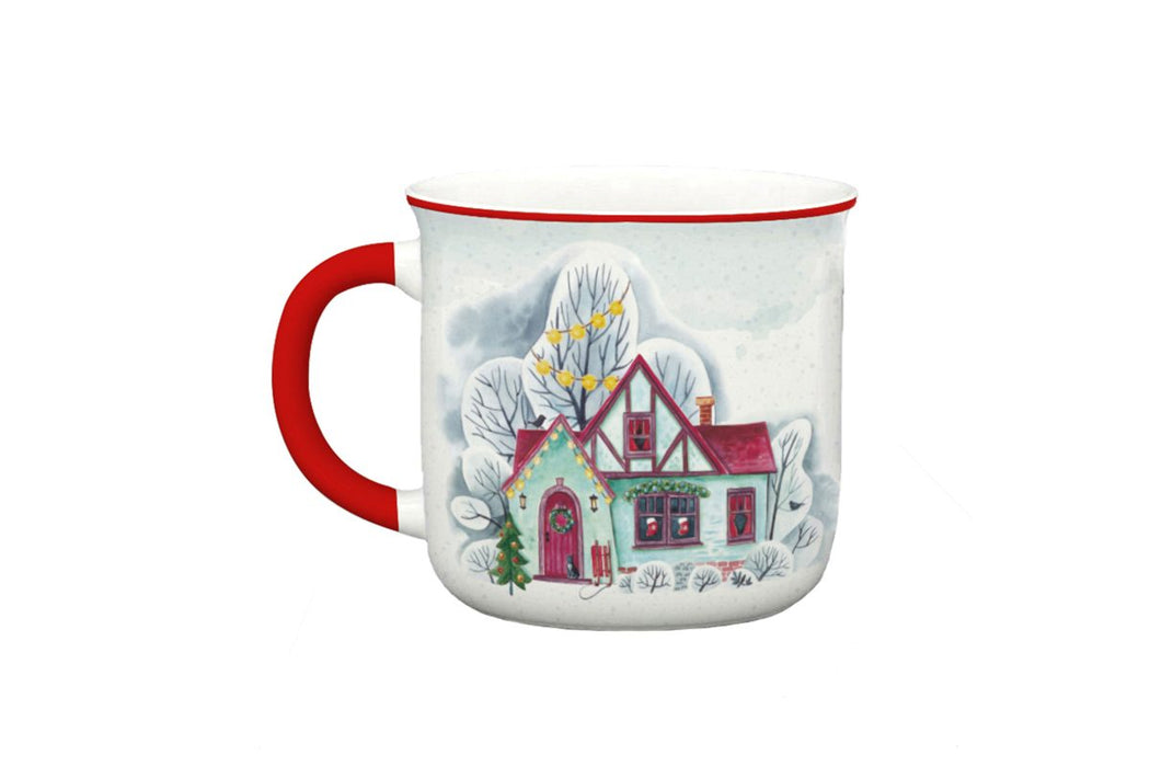 Mug natalizia in ceramica casa -Isabelle rose