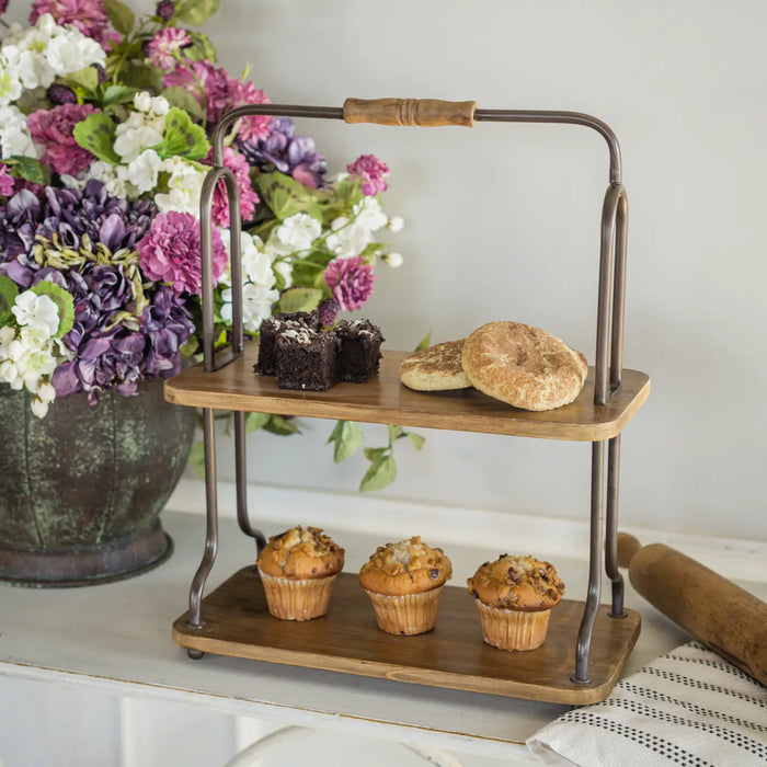 2-tier table stand