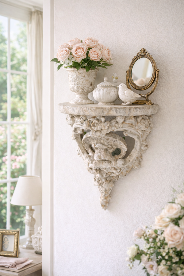 Mensola Decorativa Antiqua Domus Blanc Mariclò 30 cm