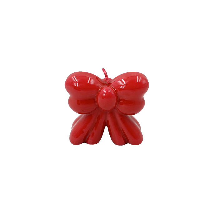 Candela fiocco rosso