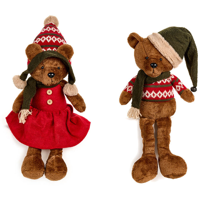 Orso seduto Lui o Lei Bear Wonderland H 68 -Nuvole di stoffa