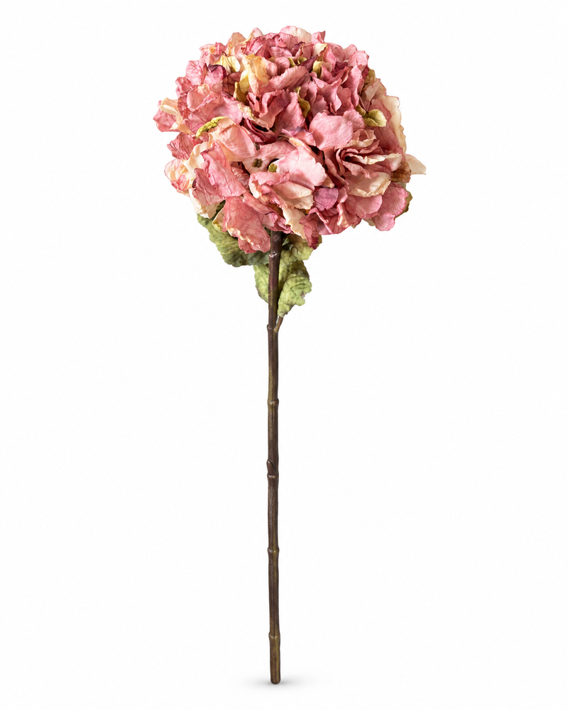 Ortensia Artificiale Rosa Antico Sfumato Blanc Mariclò H 120 cm