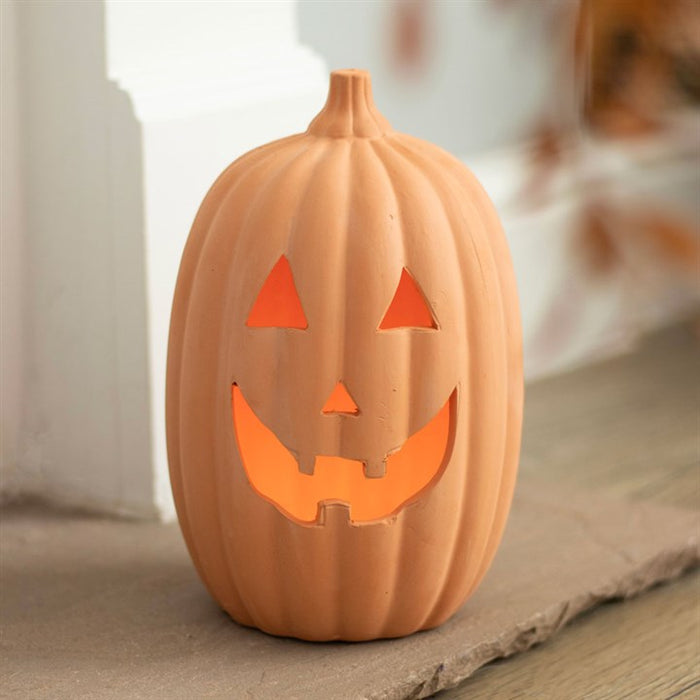 23cm terracotta pumpkin