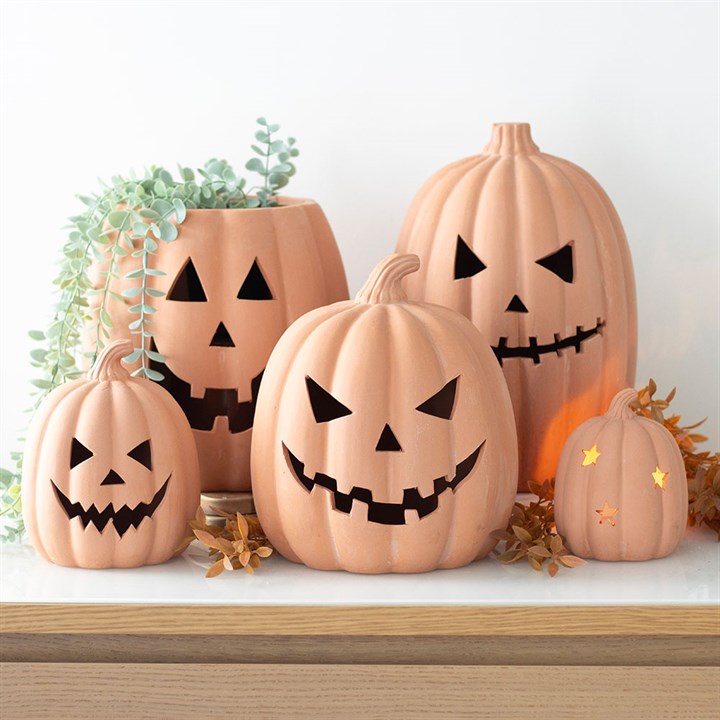 Decorazione Zucca in Terracotta per Casa